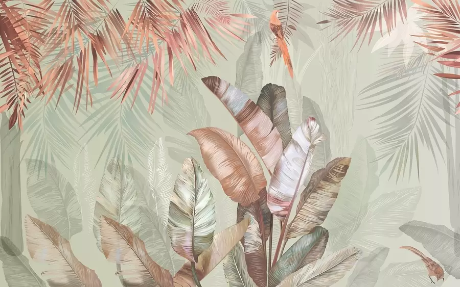 murais de parede Trópicos e pássaros u50468v1