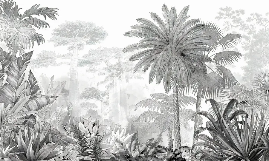 murais de parede Trópicos. desenho a tinta u59041