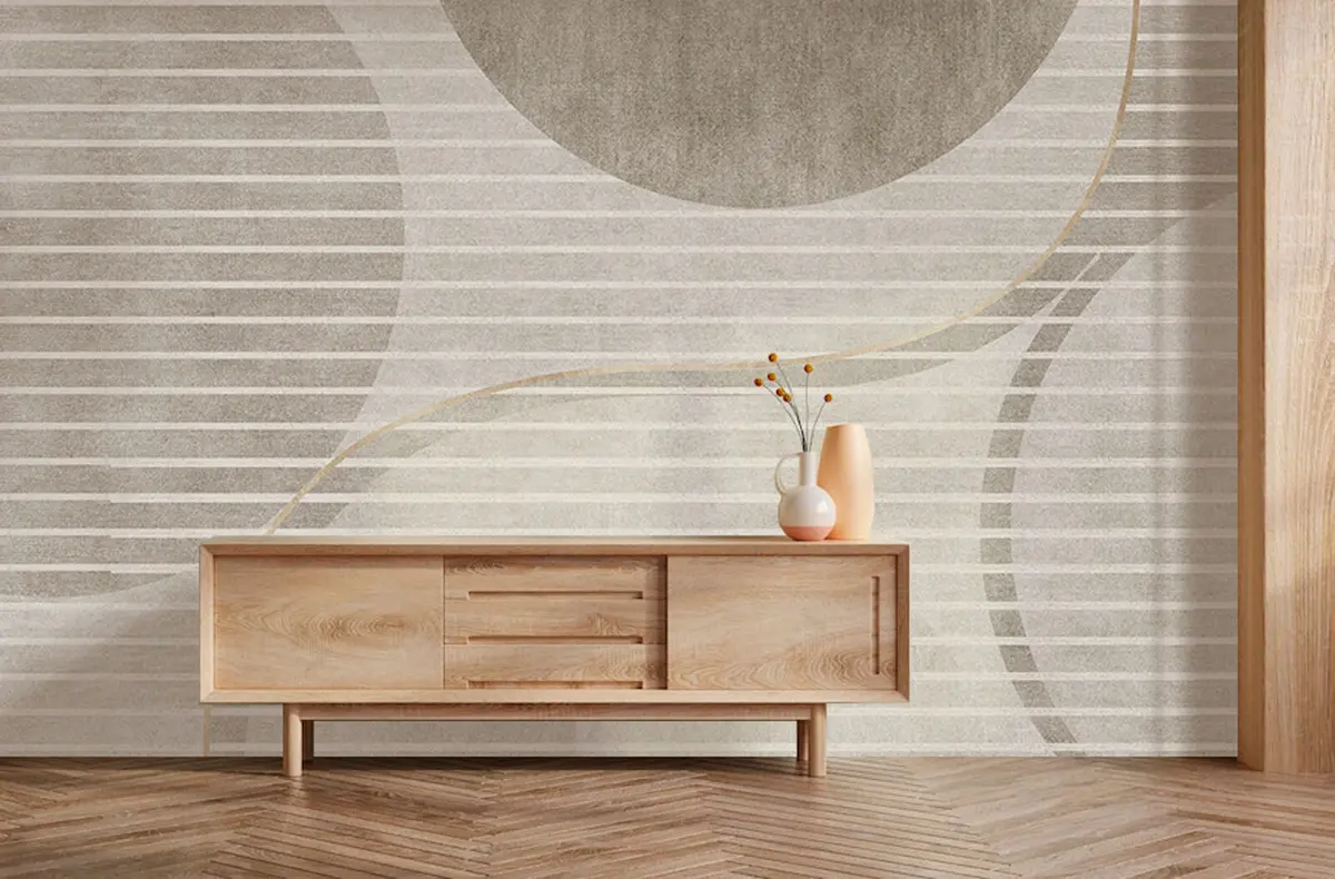 murais de parede Minimalismo de abstração geométrica u74074