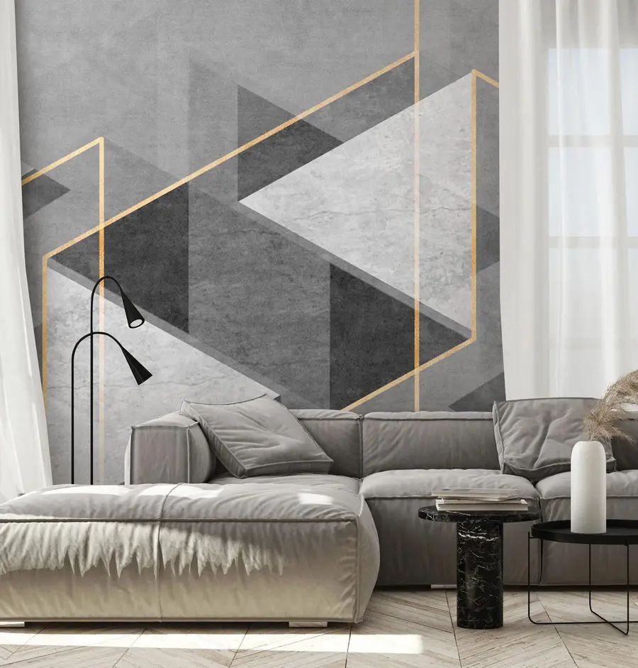 murais de parede Estilo geométrico abstrato u74080