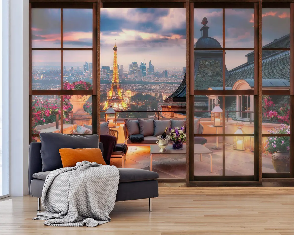 murais de parede Nuvem, construção e céu u60794