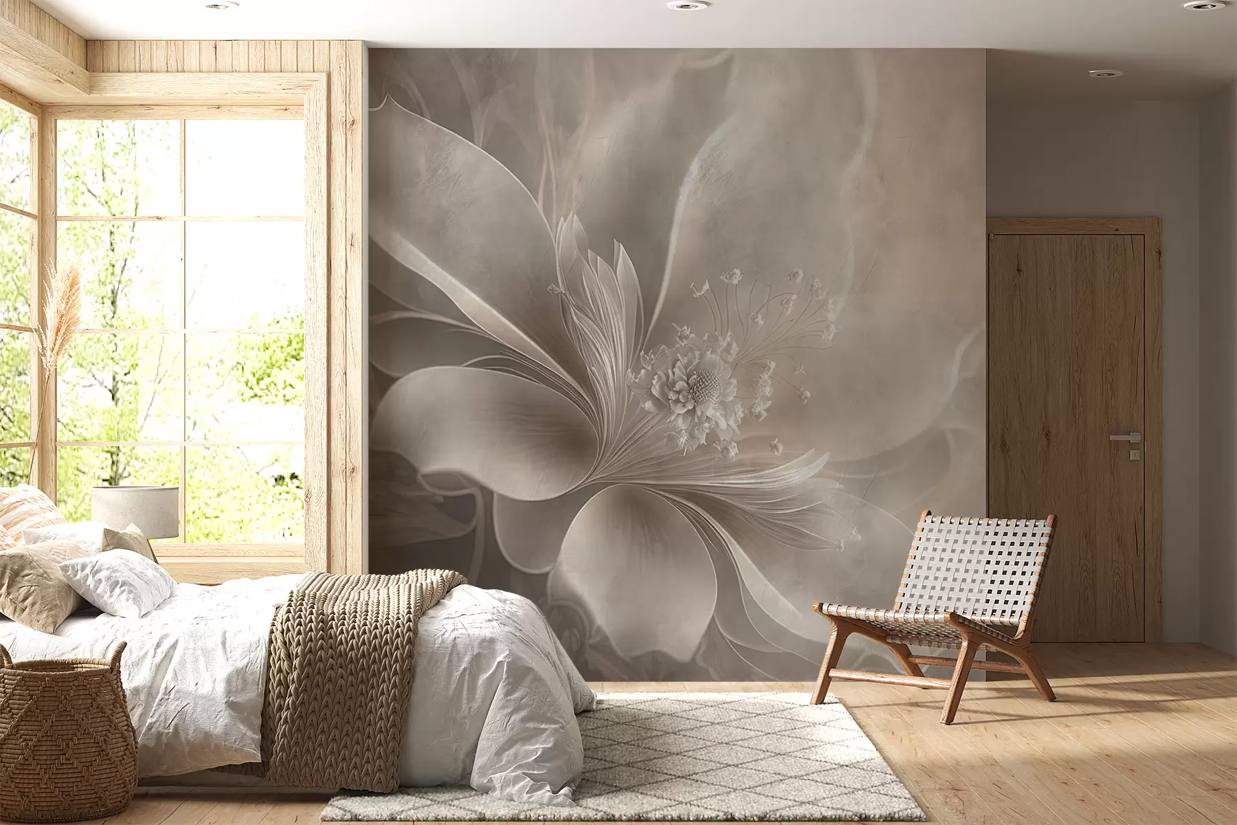 murais de parede Uma flor muito delicada u93944