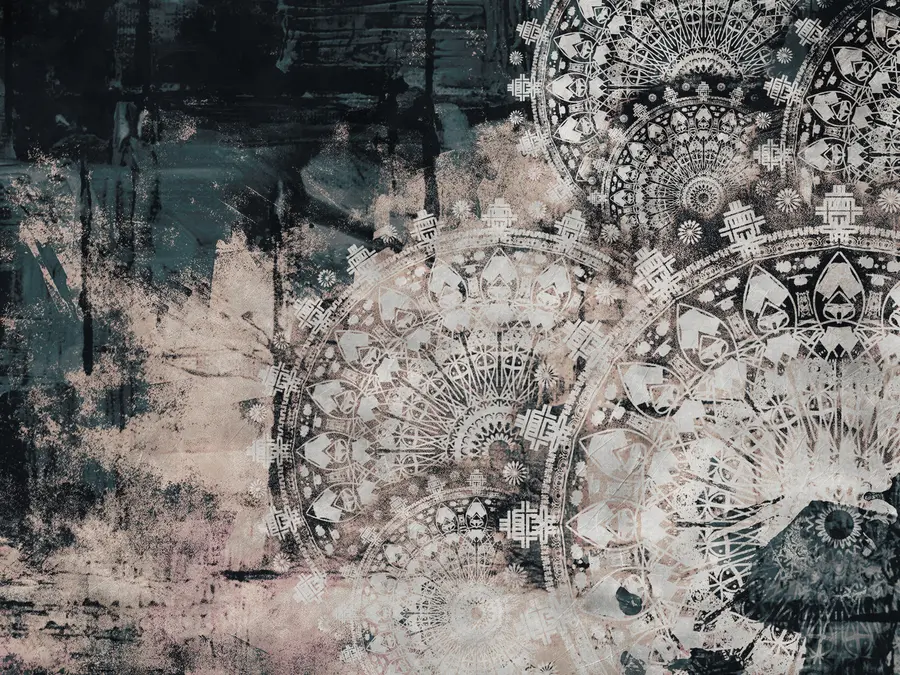 murais de parede Mandala vintage u93958