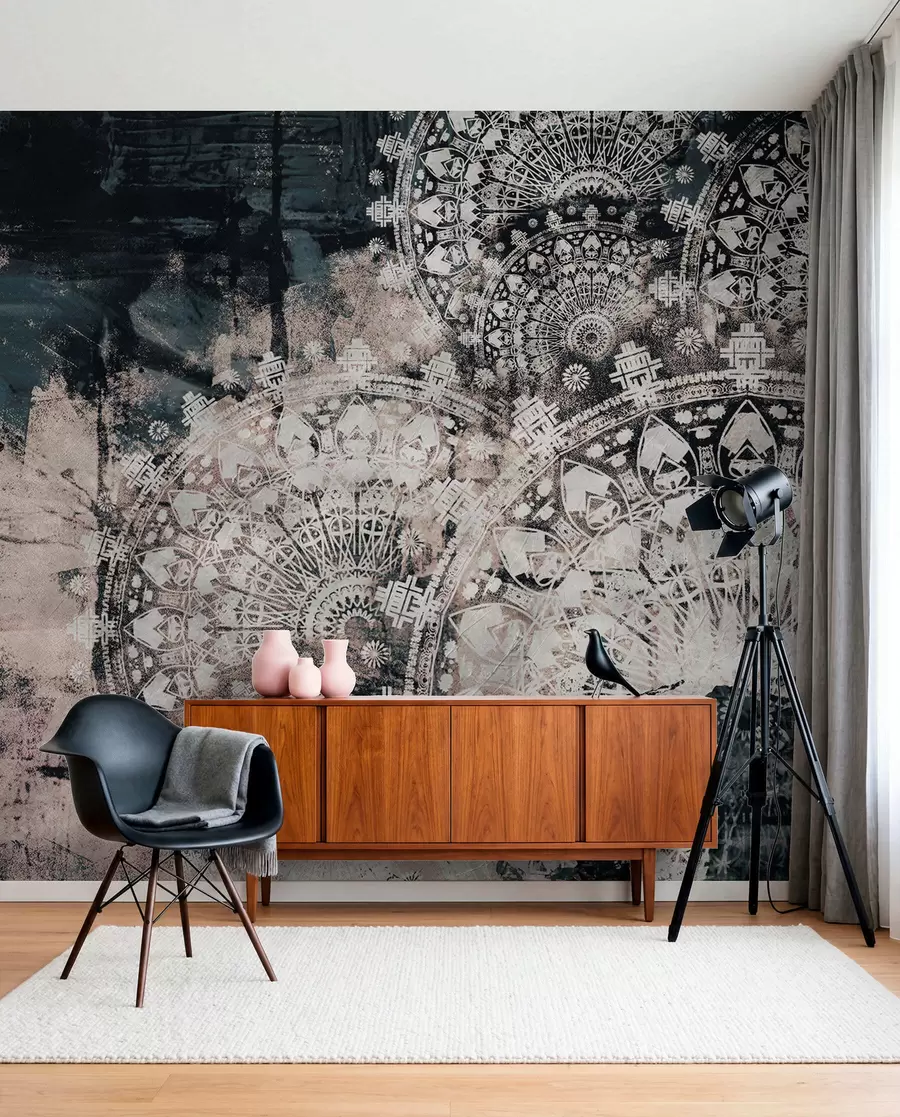 murais de parede Mandala vintage u93958
