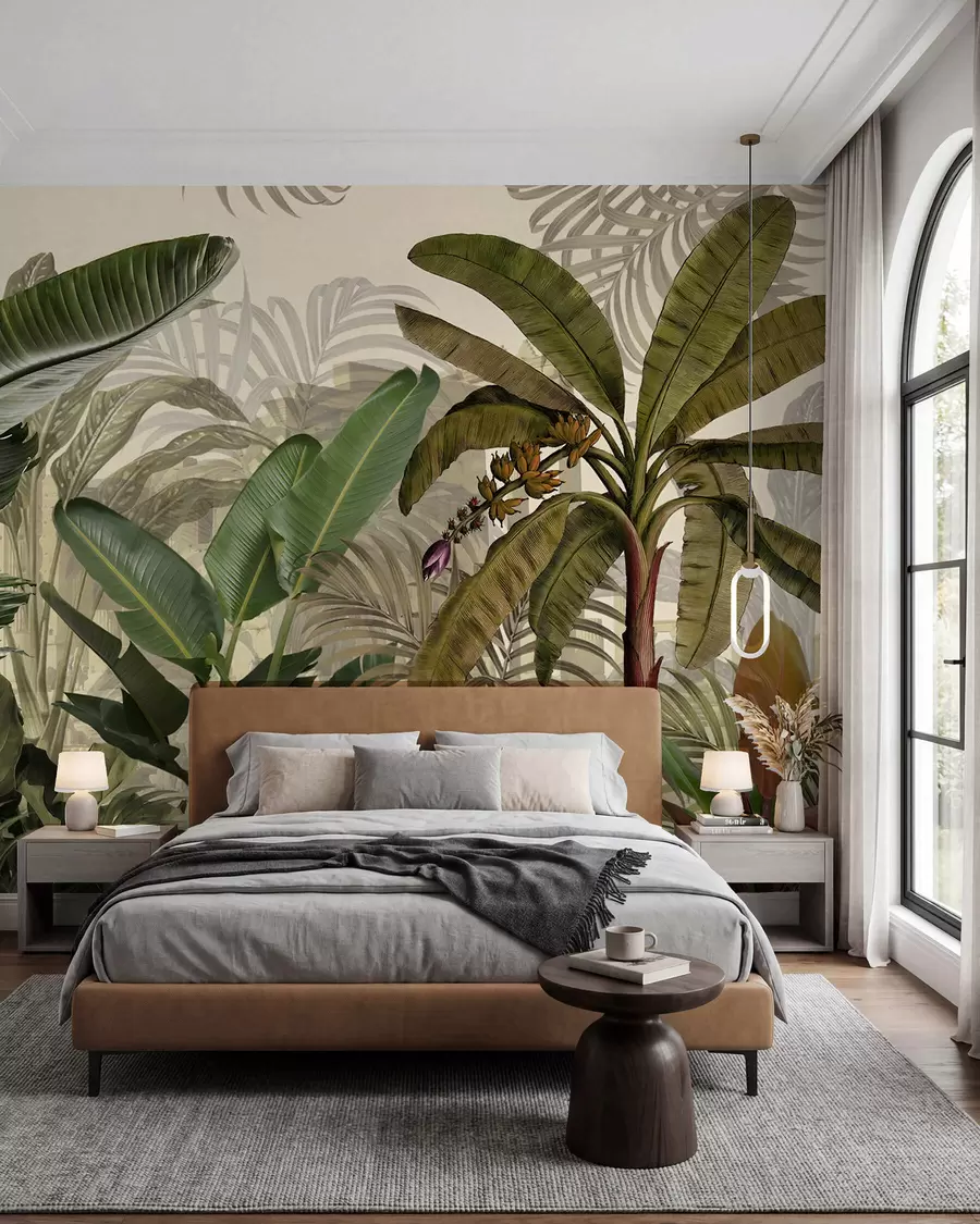 murais de parede Selva tropical e folhas u74748