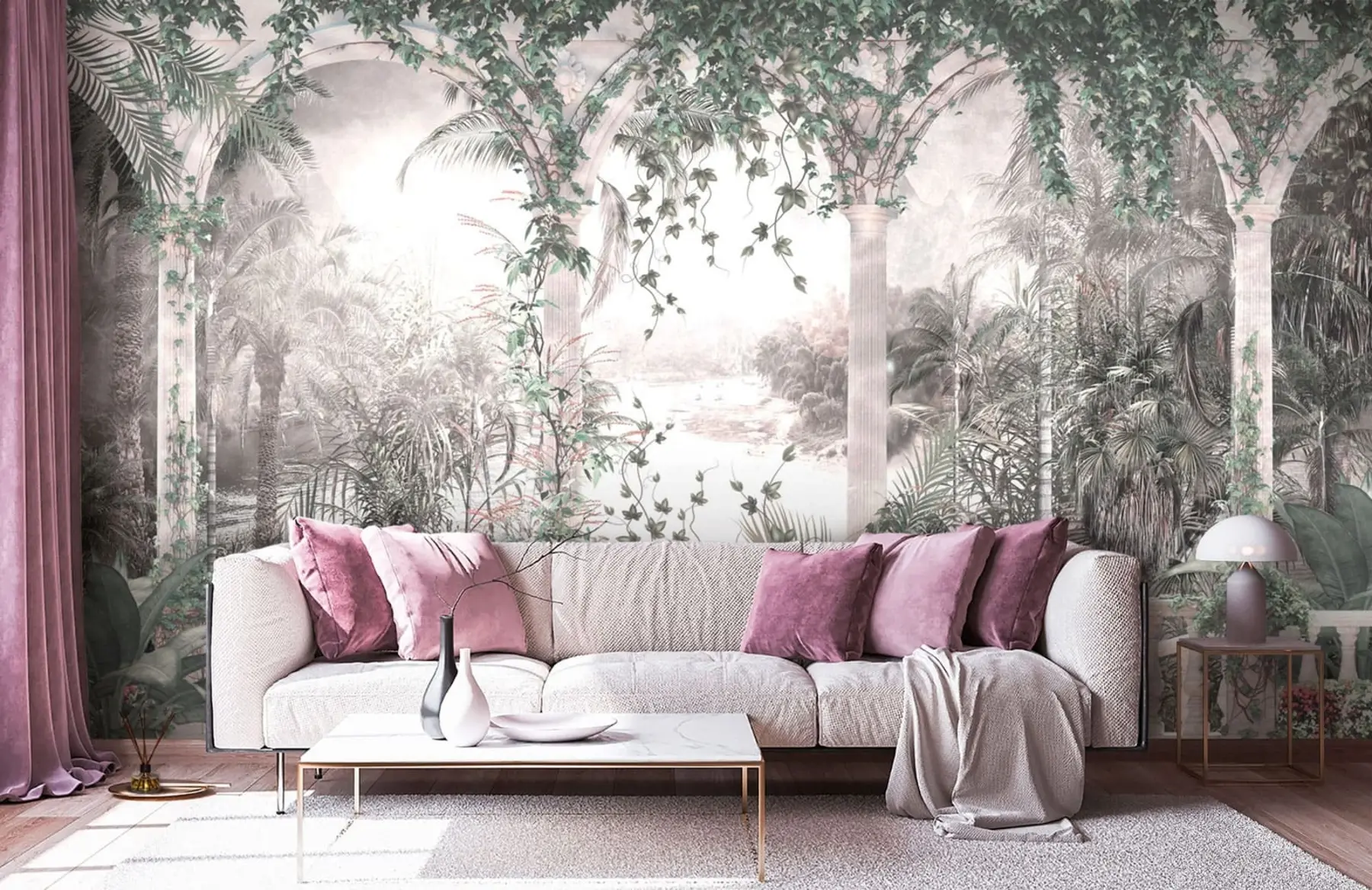 murais de parede Arcos antigos no jardim u94141