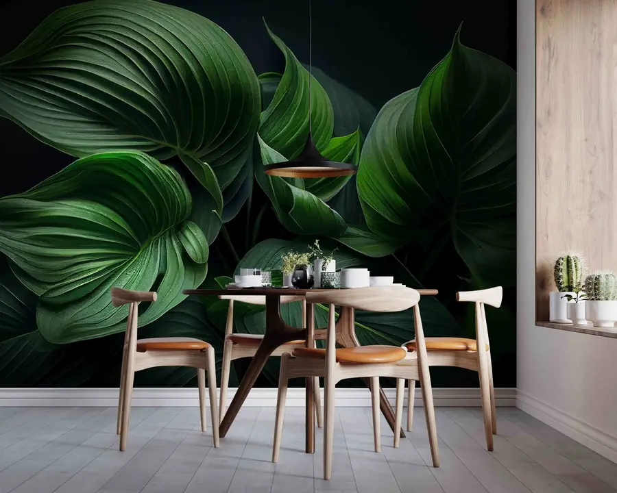 murais de parede As folhas são de palma u75754