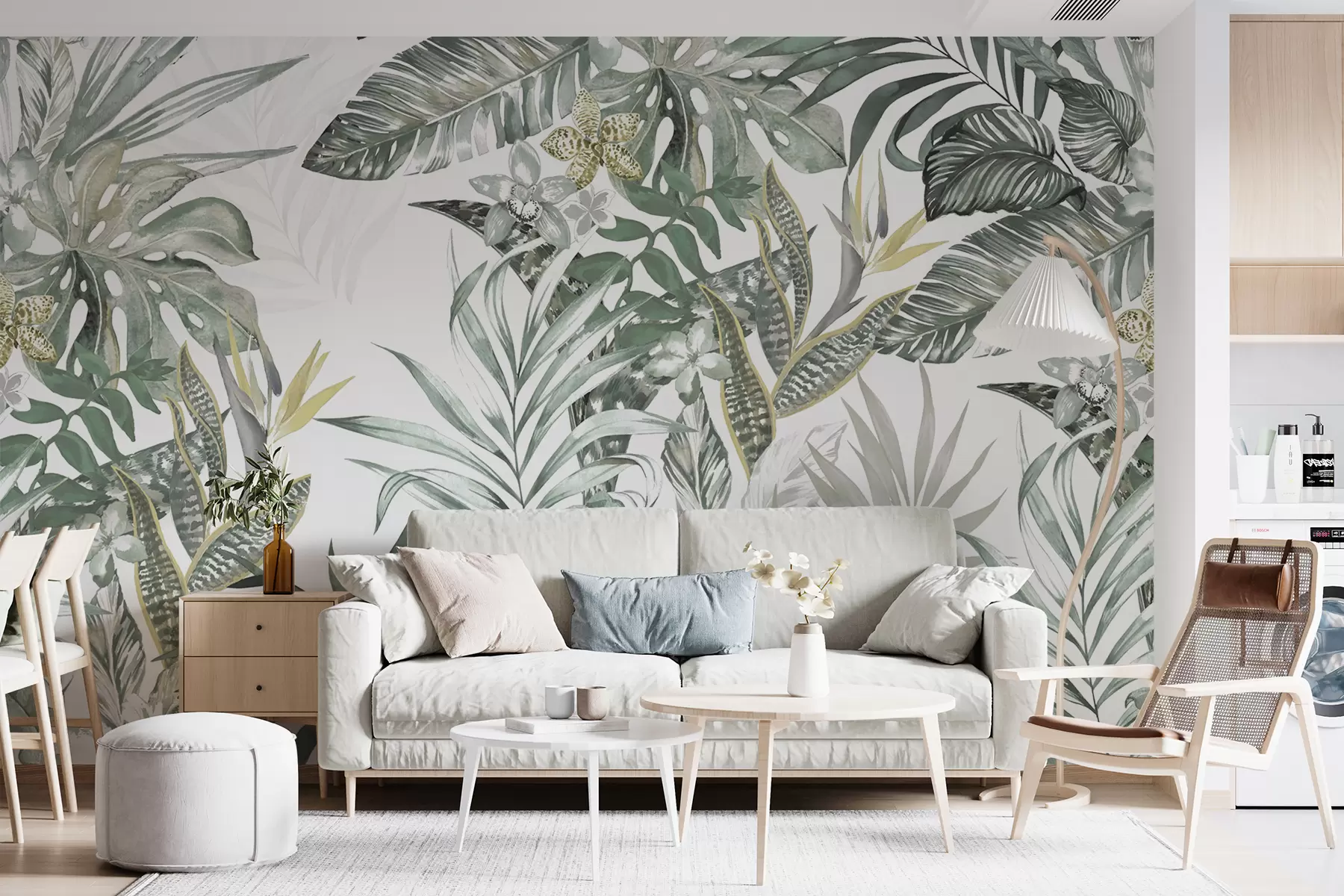 murais de parede Design digital e têxtil de padrões u94199