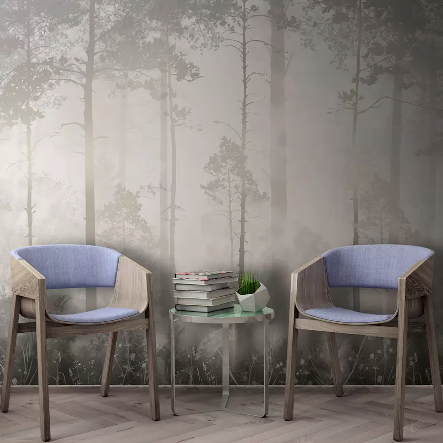 murais de parede Floresta na névoa u94439