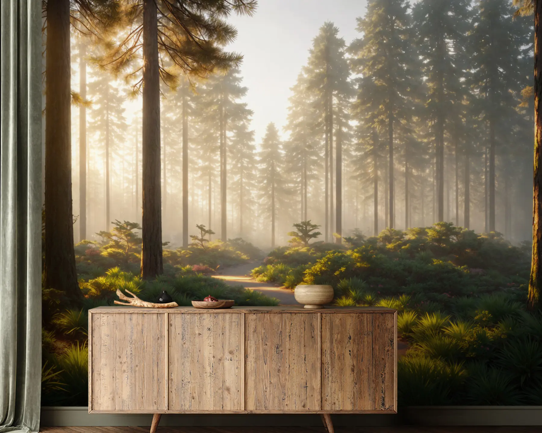 murais de parede Caminho da floresta u94531