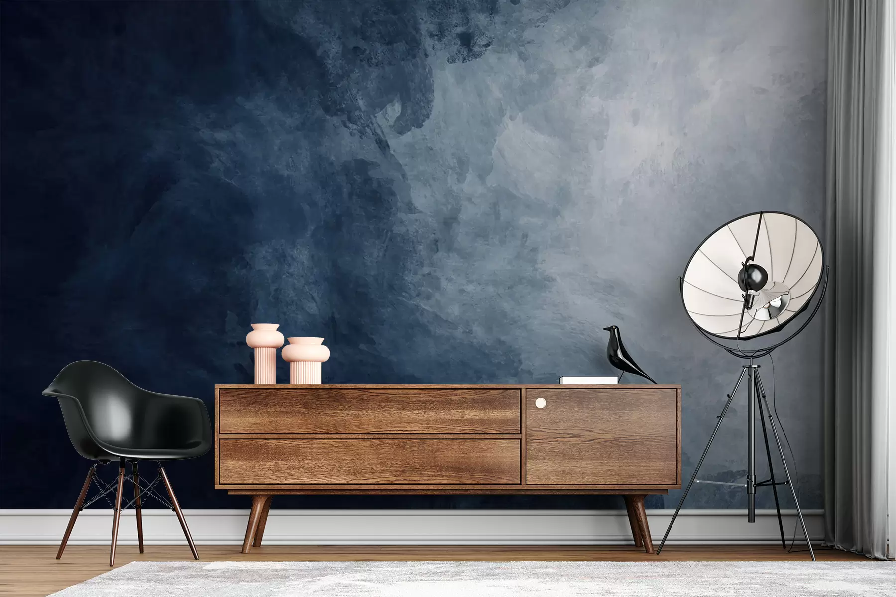 murais de parede Água, nuvem e cinza u03136