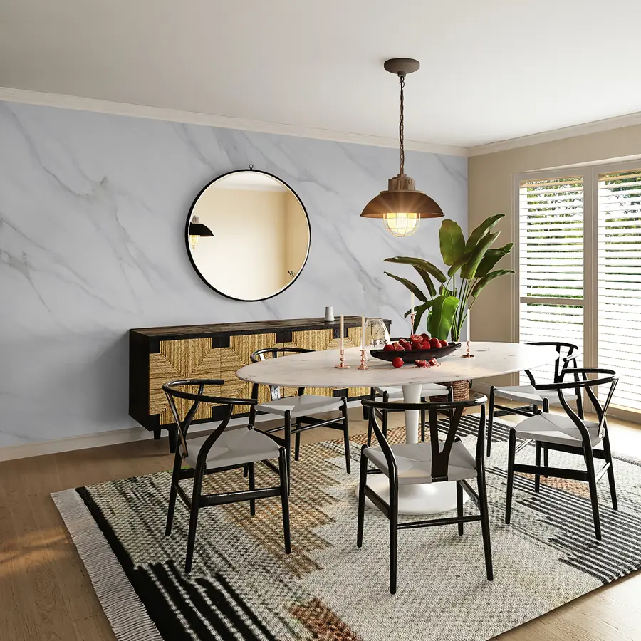 murais de parede Mármore branco u05021