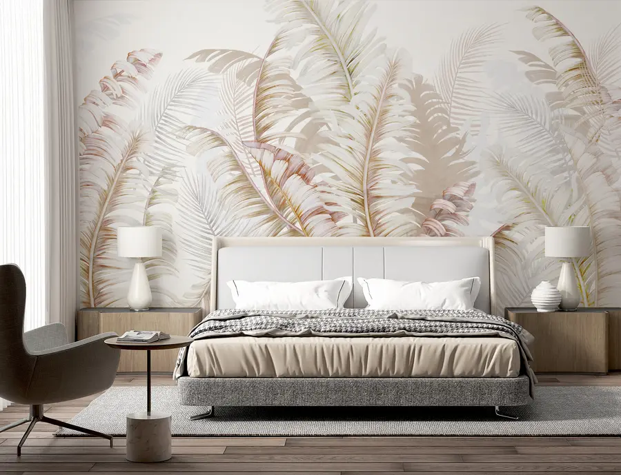 murais de parede folhas tropicais u94469