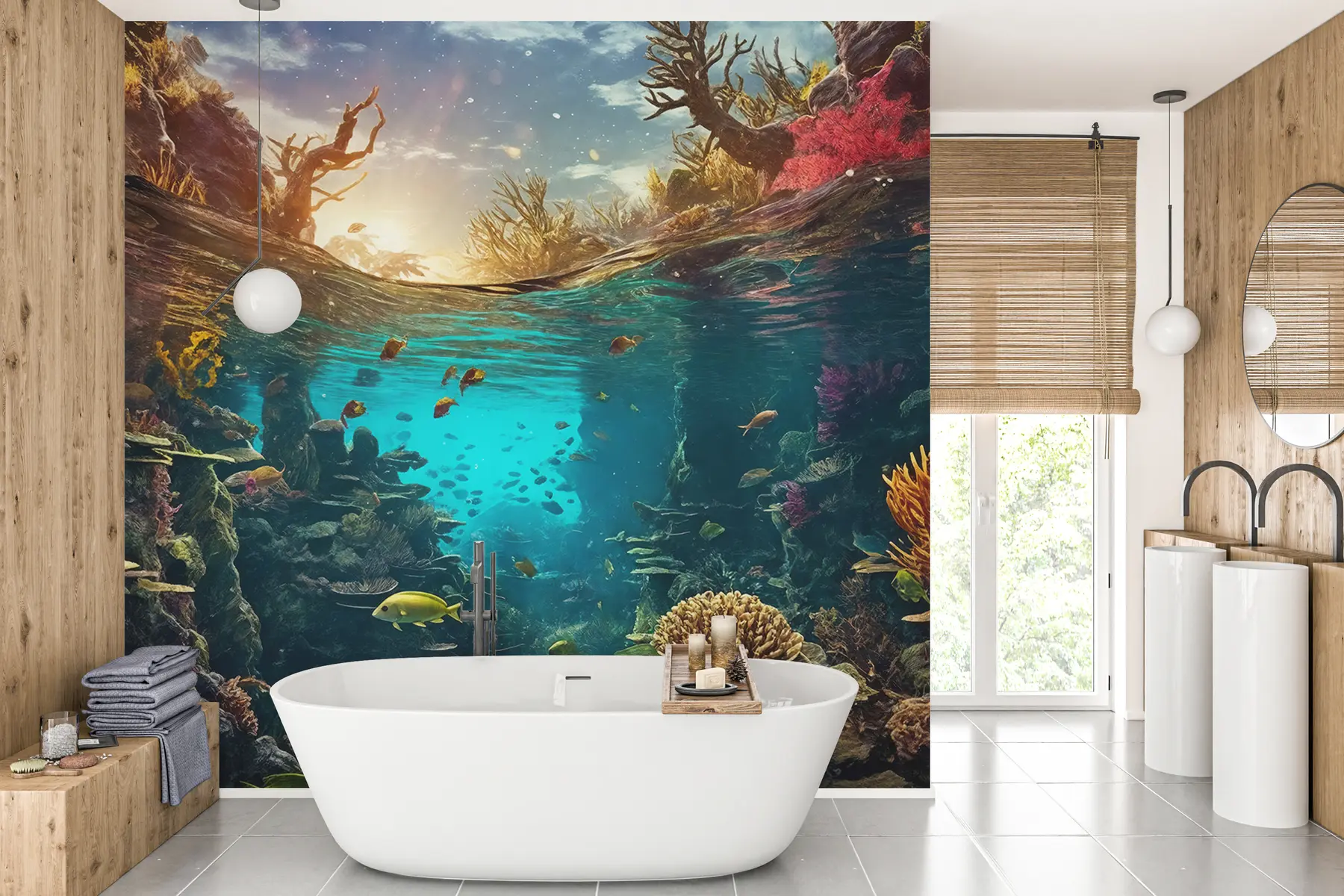 murais de parede mundo do mar u94766