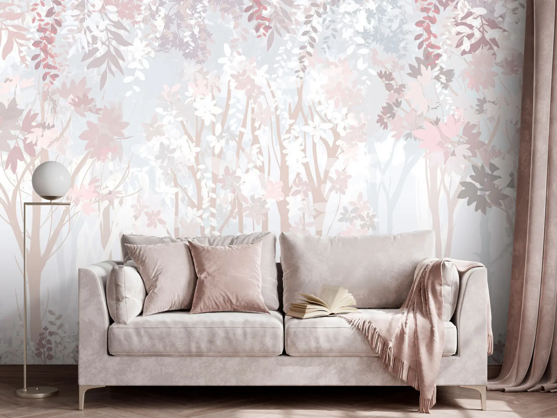 murais de parede Uma floresta mágica fabulosa u94171