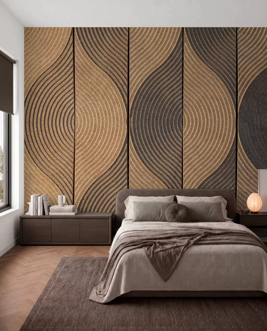 murais de parede Ondas em estilo oriental u75837