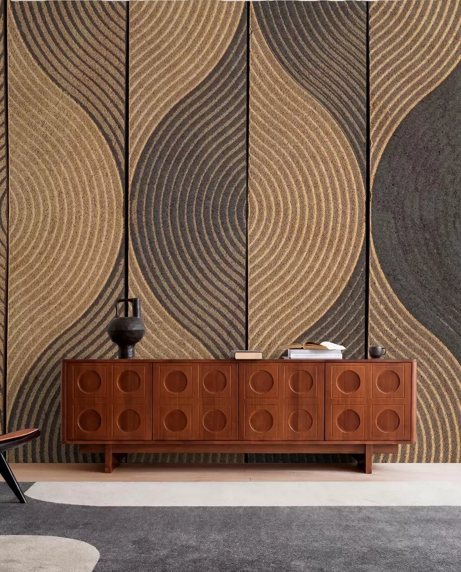 murais de parede Ondas em estilo oriental u75837
