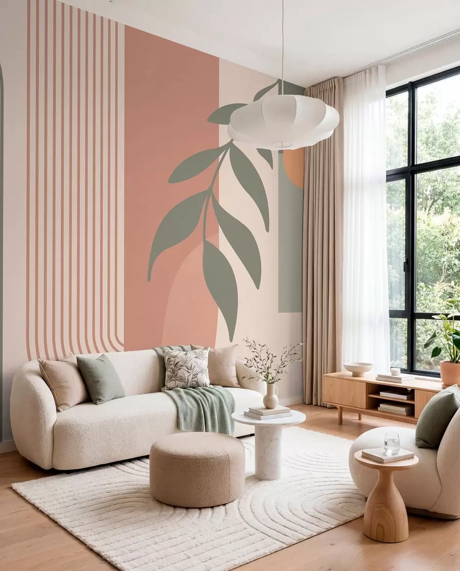 murais de parede Arcos e elementos decorativos em estilo boho u94153