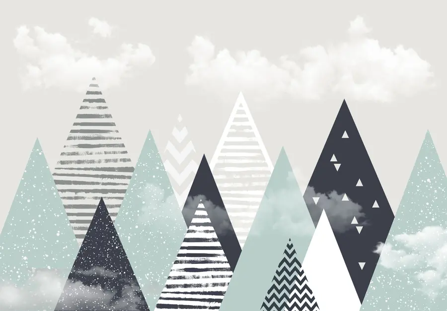 murais de parede Montanhas escandinavas para quarto de criança u94604