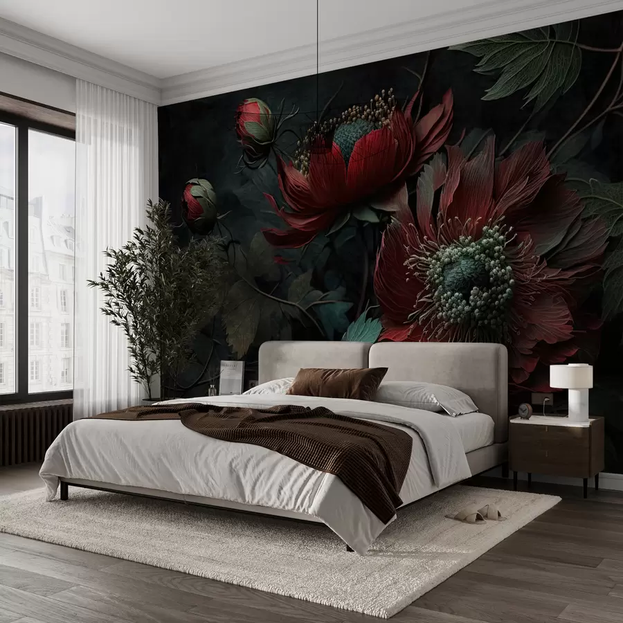 murais de parede Flores bonitas u75403