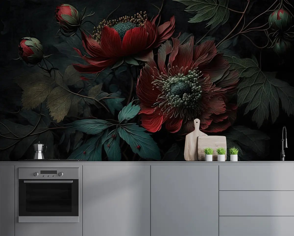 murais de parede Flores bonitas u75403