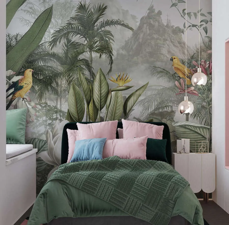murais de parede selva tropical u95396