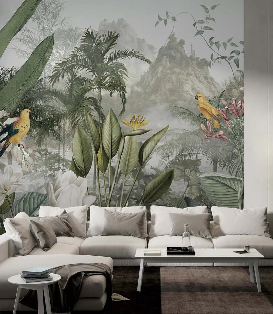 murais de parede selva tropical u95396