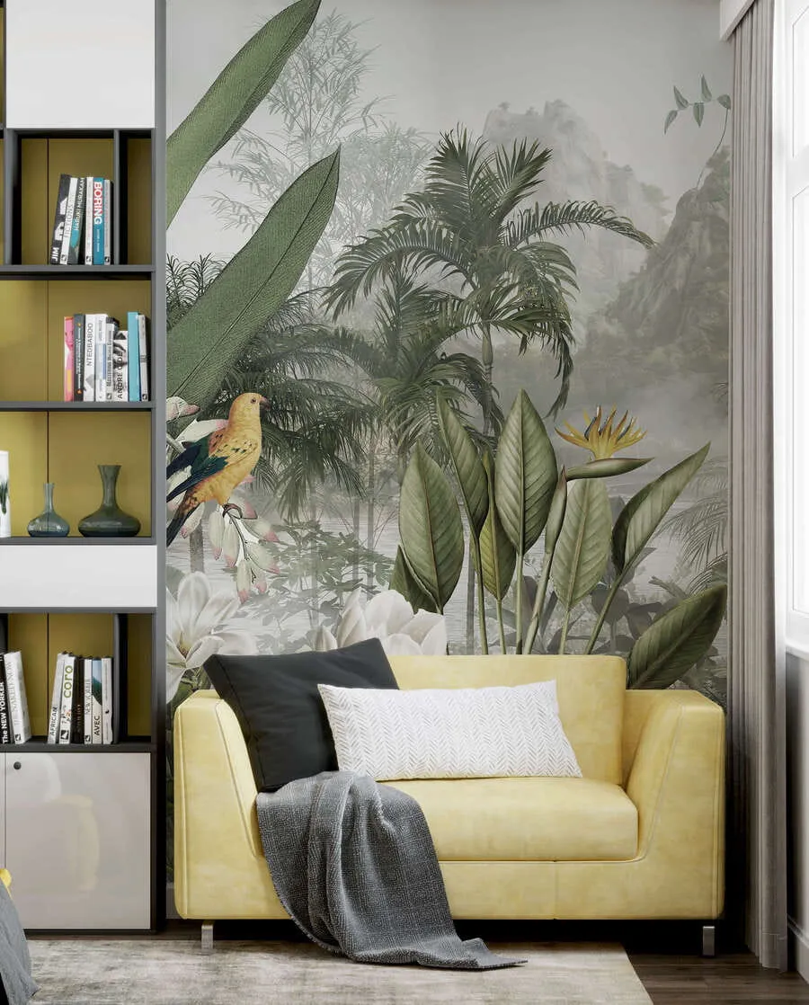 murais de parede selva tropical u95396
