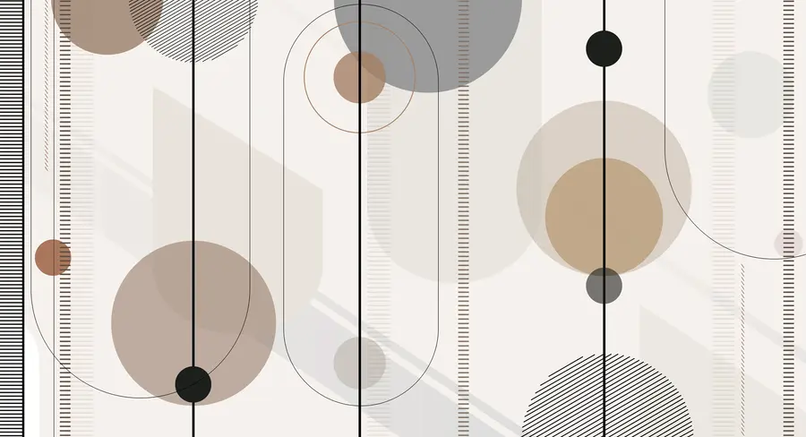 murais de parede abstração geométrica u95379