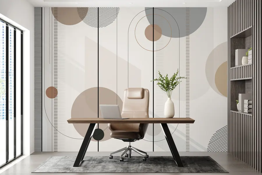 murais de parede abstração geométrica u95379