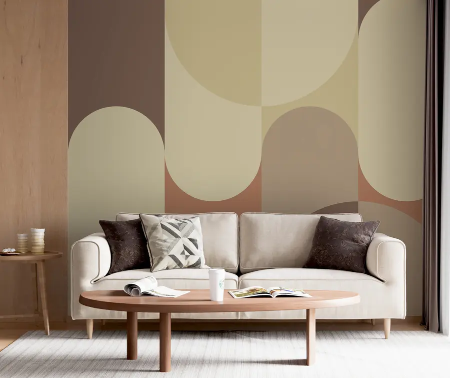 murais de parede Geometria Bauhaus u95870