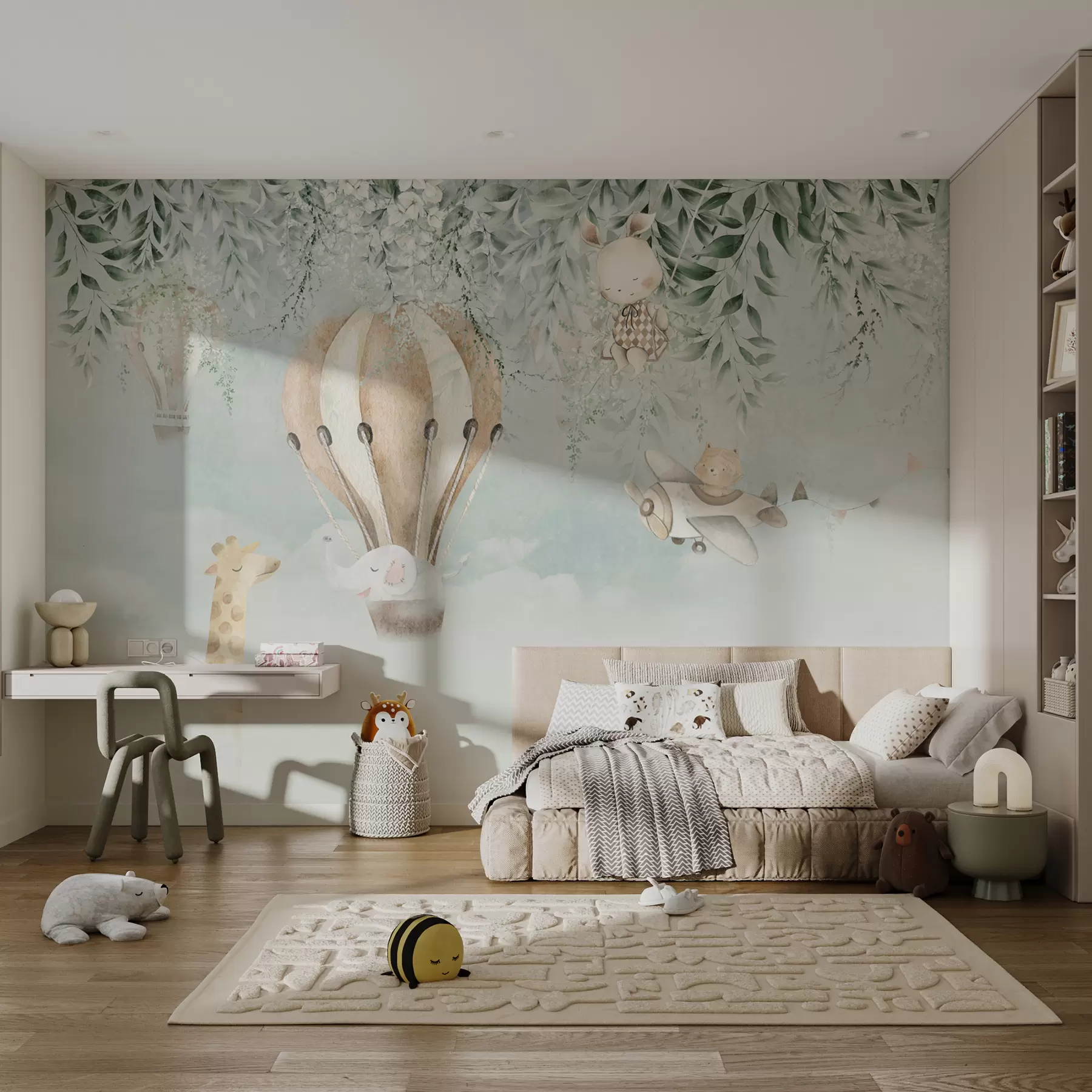 murais de parede animais de fada u95429