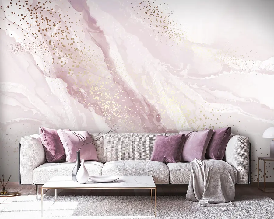 murais de parede Pintura abstrata, imitação da superfície de mármore da pedra u95846