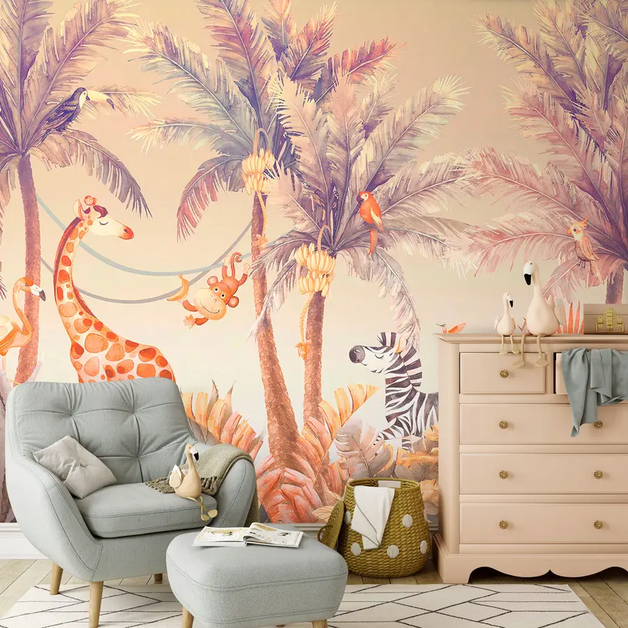 murais de parede Animais da floresta tropical u95505