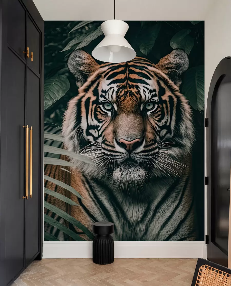 murais de parede Tigre na floresta tropical u95619