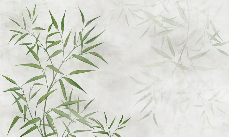 murais de parede folhas de bambu u95921