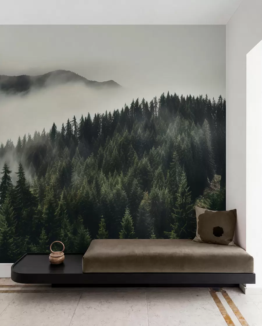 murais de parede Paisagem montanhosa e paz u96027