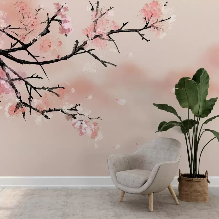 murais de parede Flores dançando na brisa suave u15866