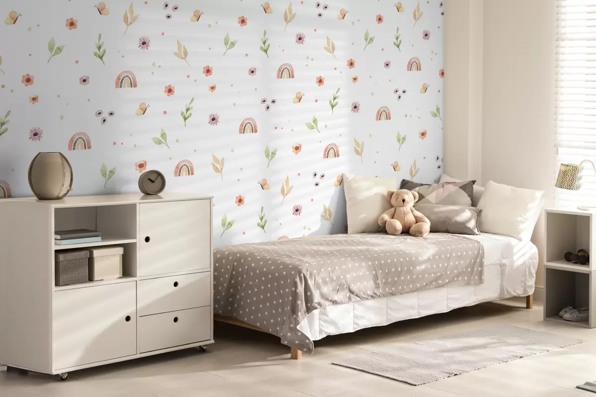 murais de parede desenho aquarela infantil u96608