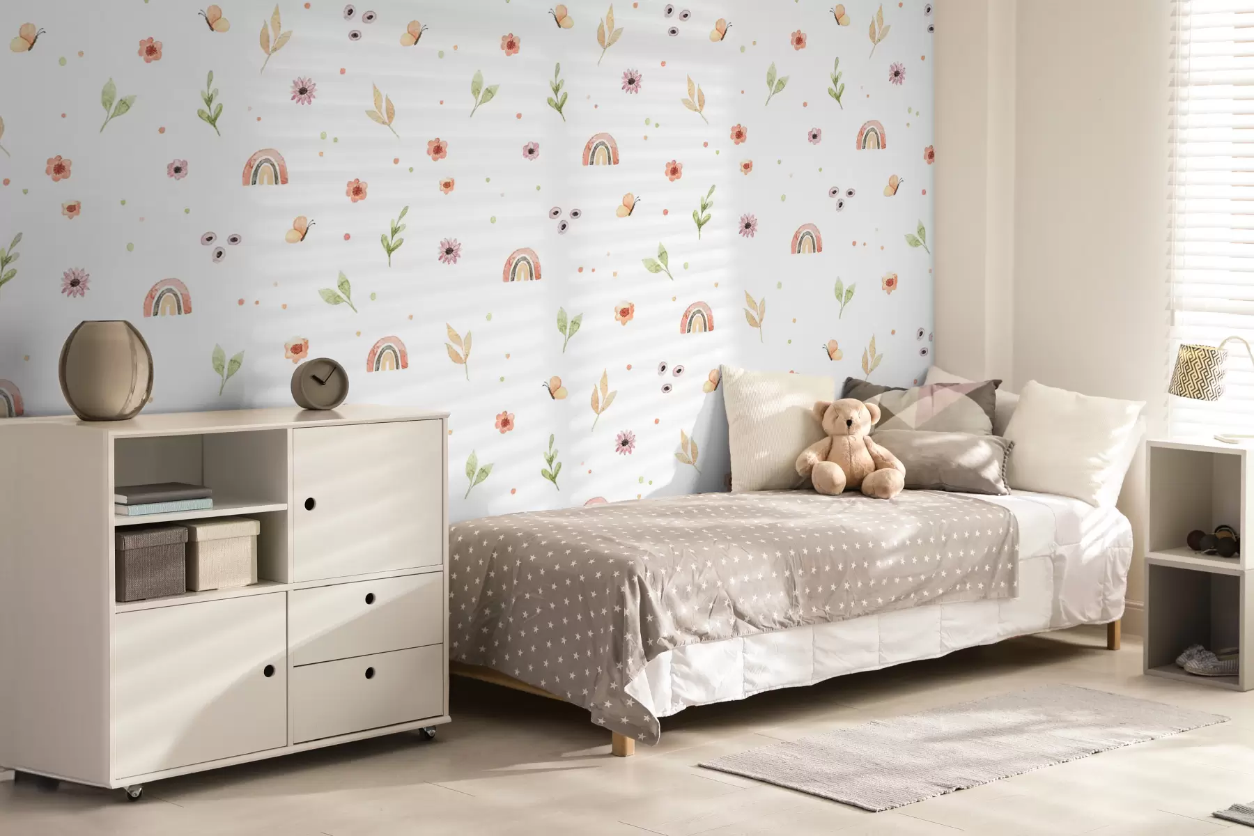 murais de parede desenho aquarela infantil u96608