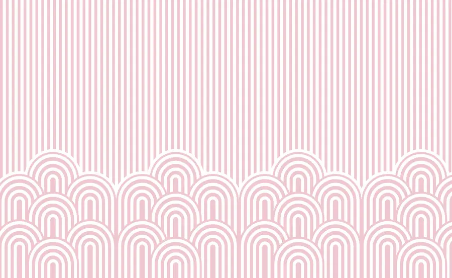 murais de parede Papel de parede listrado rosa para meninas u97140