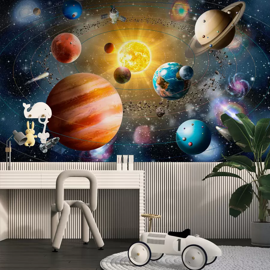 murais de parede Espaço encantador, sistema solar u97222