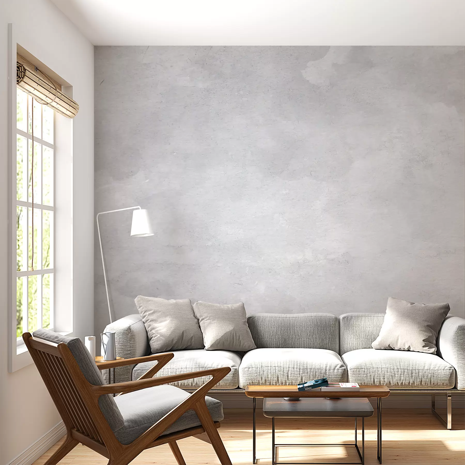 murais de parede Concreto cinza esfumaçado u97232