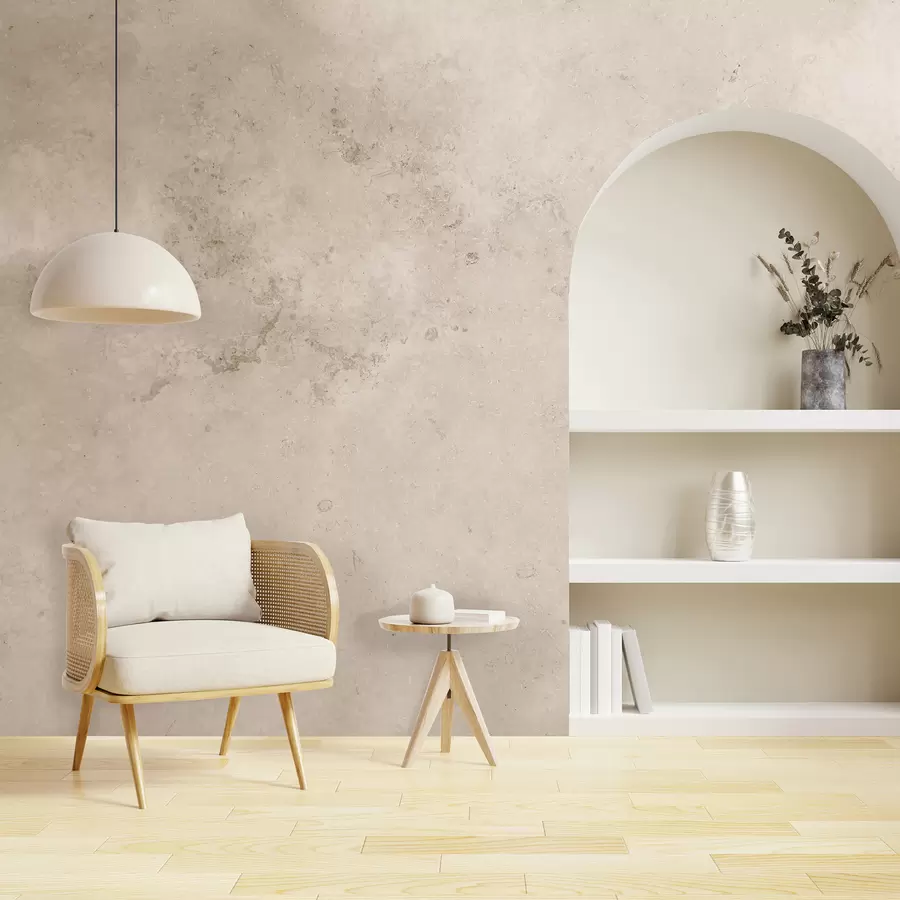 murais de parede Muro de concreto bege u97236