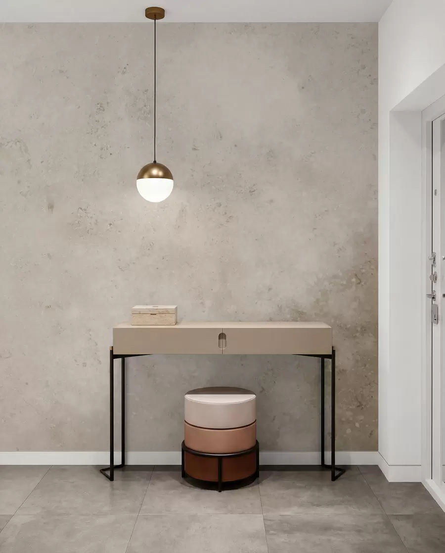 murais de parede Muro de concreto bege u97236