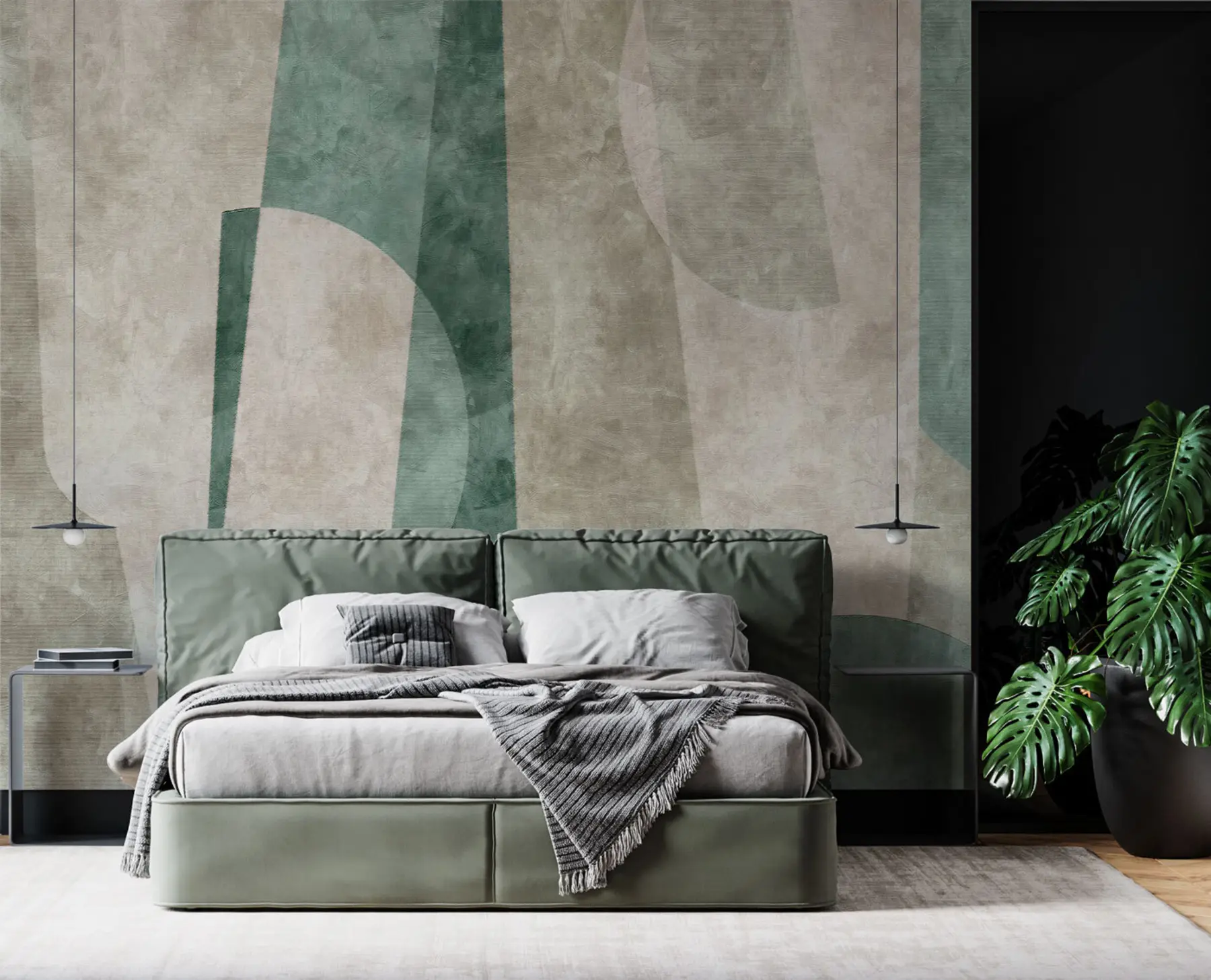 murais de parede Formas geométricas no estilo do loft grunge u97194