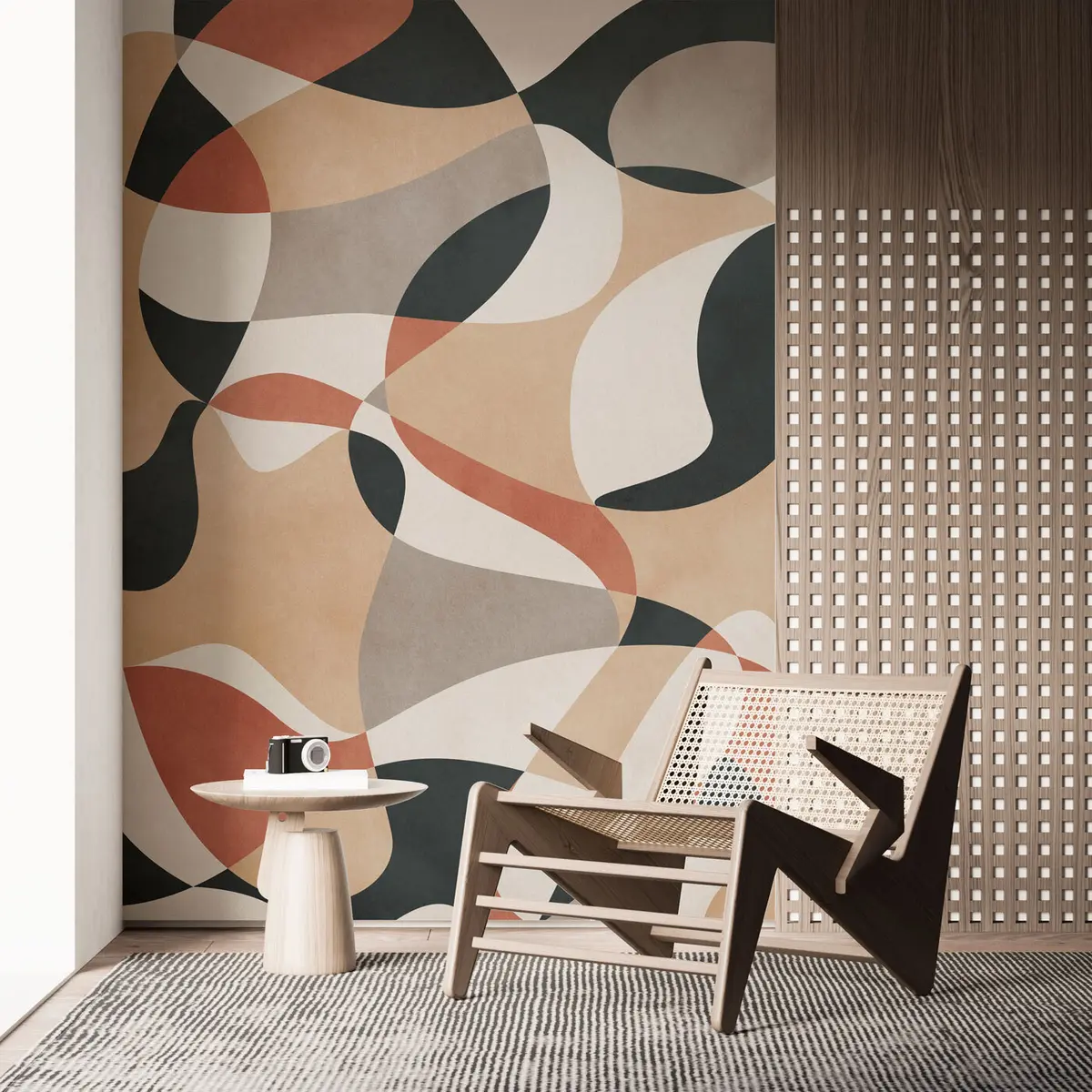 murais de parede Estilo loft grunge de abstração geométrica moderna u97206