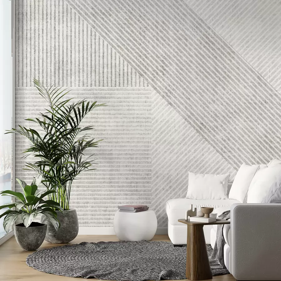 murais de parede Linhas geométricas vintage u96331