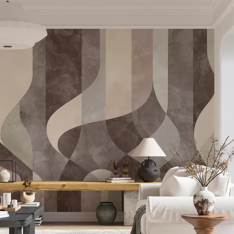 murais de parede Loft grunge de geometria abstrata moderna u97346