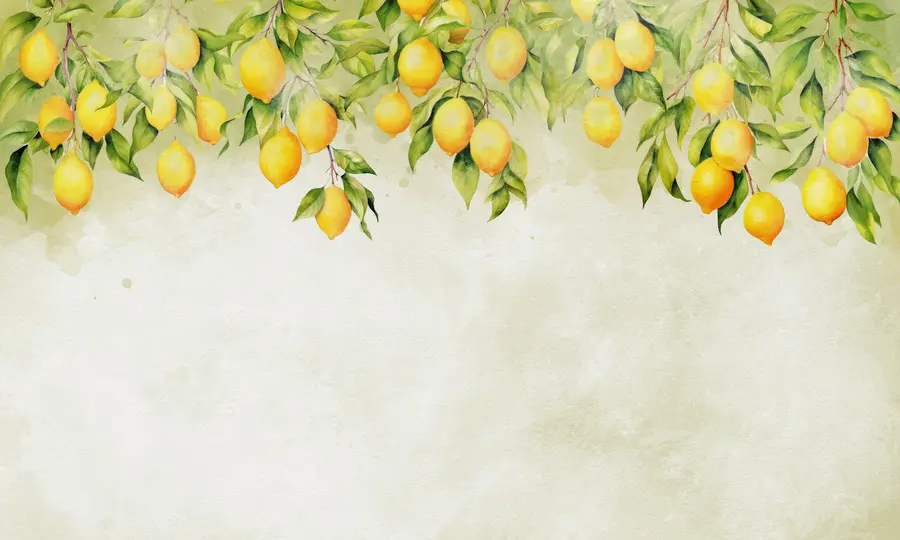 murais de parede Deliciosos ramos de limão u97595